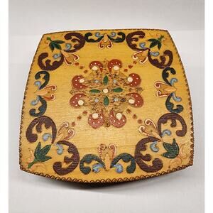 Vintage Handcrafted Painted Wooden Box